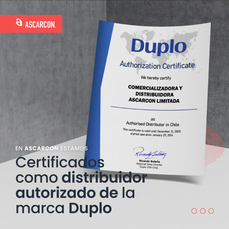 Certificados como distribuidores Duplo